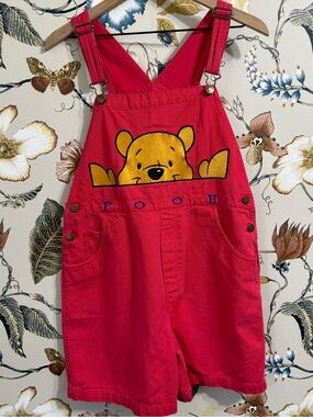 Vintage Disney Catalog Collection Winnie the Pooh Denim Overalls Sz M